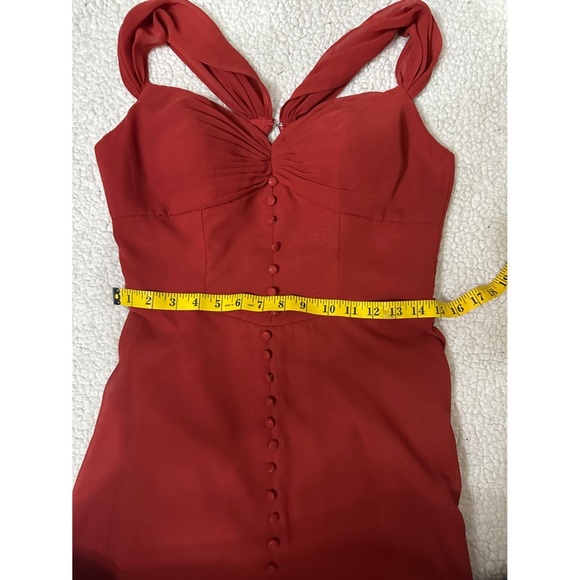 AW David Bridal AW Elegant Red Evening Dress - Picture 13 of 13